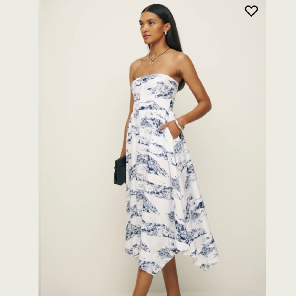 🌿|NWT| Reformation Grazi Linen Dress in Covina